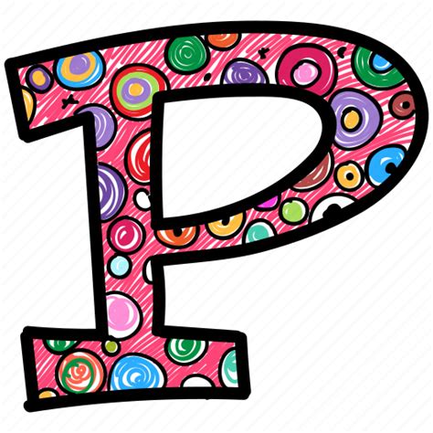 Alphabet letter p, capital letter, capital letter p, colored alphabet, p icon