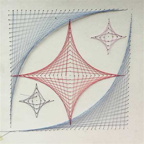 Parabolic String Art Designs Newton Bateman Elementary School