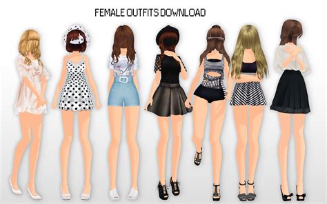 Mmd Female Outfits Dl By Unluckycandyfox On Deviantart