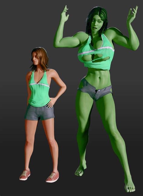 Manic Funhouse She Hulk Transformation. 