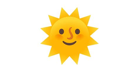 🌞 Sol Con Cara Emoji