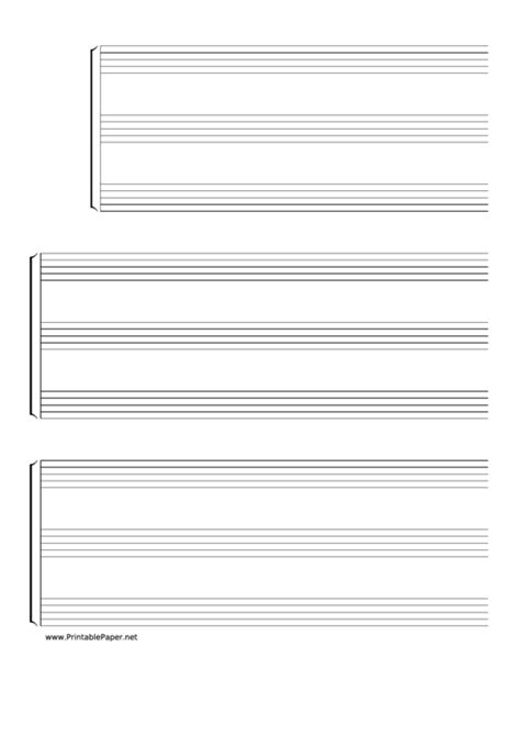 Popular music, otherwise known as pop music: Blank Sheet Music printable pdf download