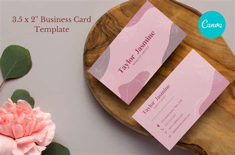 Business Card Template Instant Download Canva Abstract Etsy