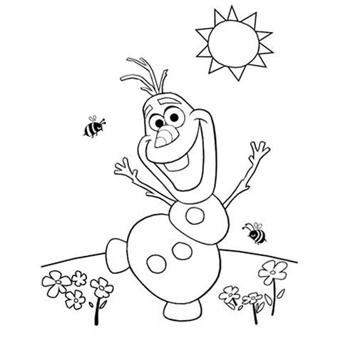 Printable Olaf Coloring Pages