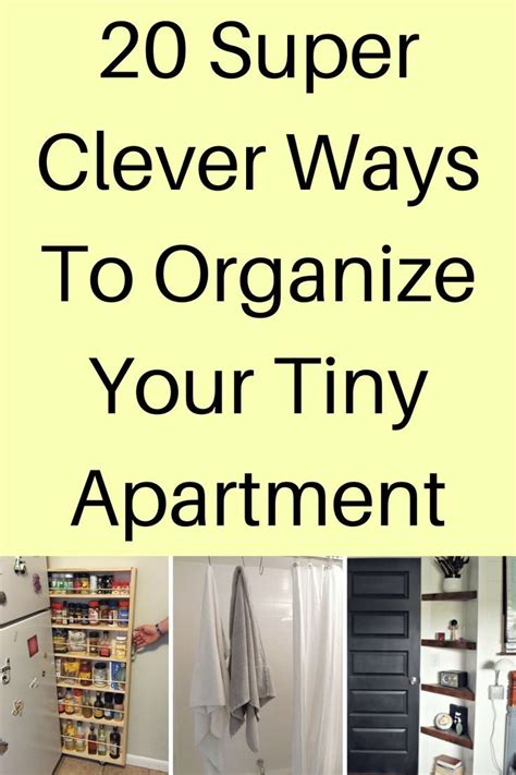 20 Super Clever And Cute Ways To Organize Your Tiny Apartment Tiny