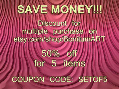 COUPON 50% off for 5 items Please read description for | Etsy | Coupons ...