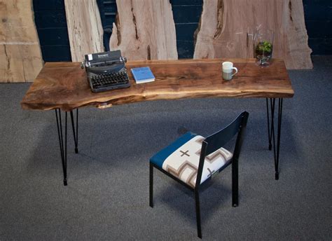 Real Wood Desk Live Edge Wood Desk Live Edge Furniture Home Office