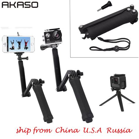 Akaso Multi Functional Handheld Tripods Selfie Stick 3 In 1 Extendable