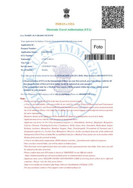 The fee will be charged in the indian currency and the amount will reflect in the statement in the currency of the country where the card was issued. India e-Visa Frequently Asked Questions