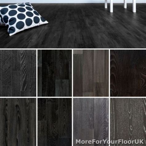 Compare click to add item mohawk® simpliflex gaitwood 6 x 36 vinyl plank flooring (18 sq.ft/ctn) to the compare list. Black Wood Plank Vinyl Flooring Realistic Style Flooring ...
