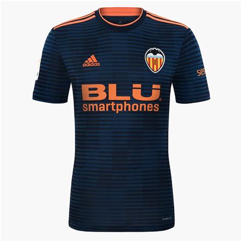 Valencia 18 19 Away Kit Released Footy Headlines Camisa De Futebol