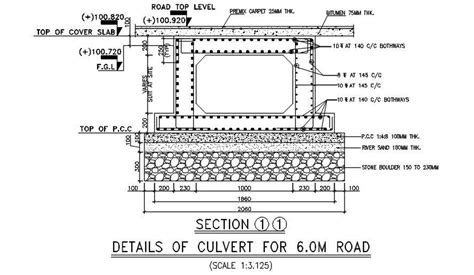 Cross Section Of The Culvert Is Available In This Aut
