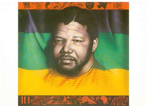 Nelson Mandela And The Anc Flag By Paul Morton Yorkshire Campaign For Nuclear Disarmament