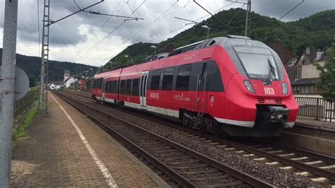 DB Mosel Bahn RE/RB train Lehmen - YouTube