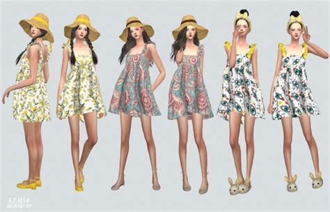 Frill Babydoll Dress V2pattern At Marigold Sims 4 Updates