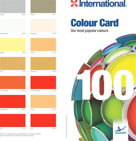 Colour Card 100 International Paint Shcvn