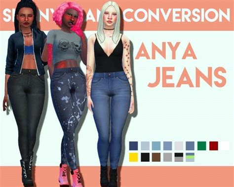 Simsworkshop Anya Jeans By Weepingsimmer • Sims 4 Downloads Check More