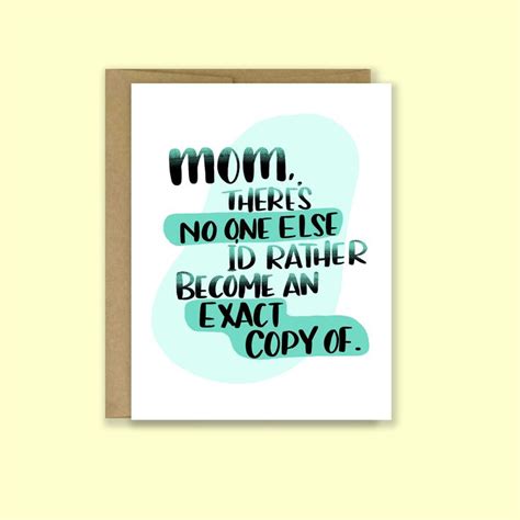 Printable Mothers Day Card Card From Daughter Funny Card For Etsy Mom Cards Birthday Cards
