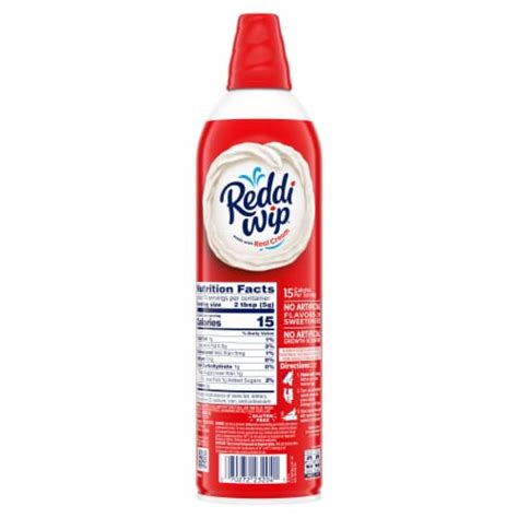 Reddi Wip Original Whipped Topping Made With Real Cream 13 Oz Fred Meyer