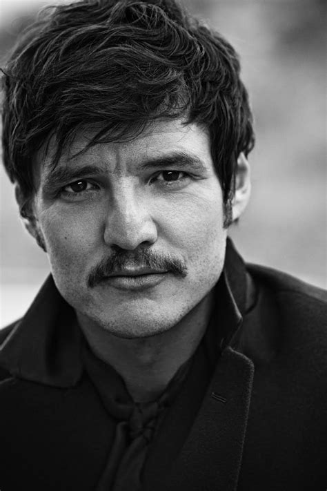 pedro pascal stars in black and white shoot for l uomo vogue