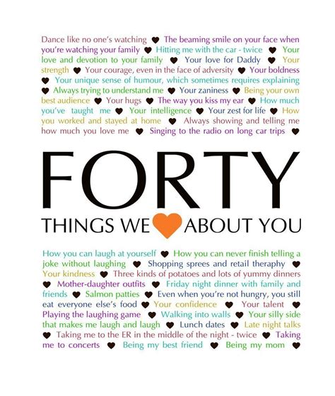 40 Things We Love About You Download This Happy Mommy