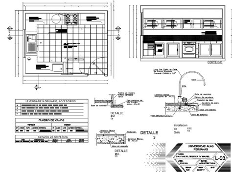 Kitchen Detail Drawing In Dwg AutoCAD File Cadbull