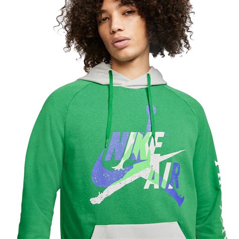 Jordan Jumpman Classics Fleece Pullover Hoodie Aloe Verde