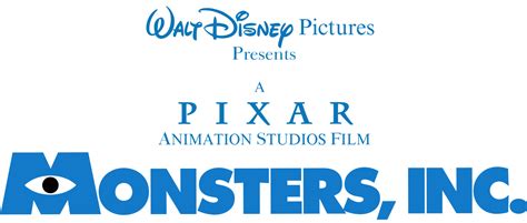 Disney Pixar Monsters Inc 2001 2002 Logo Png By Seanscreations1 On