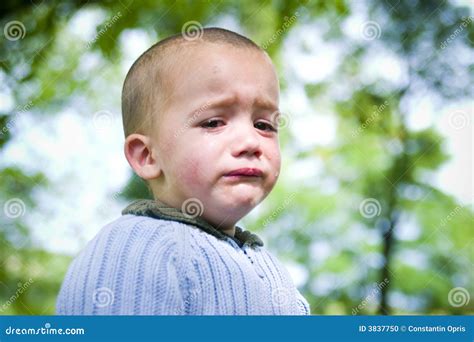 Sad Little Boy Stock Photo Image 3837750