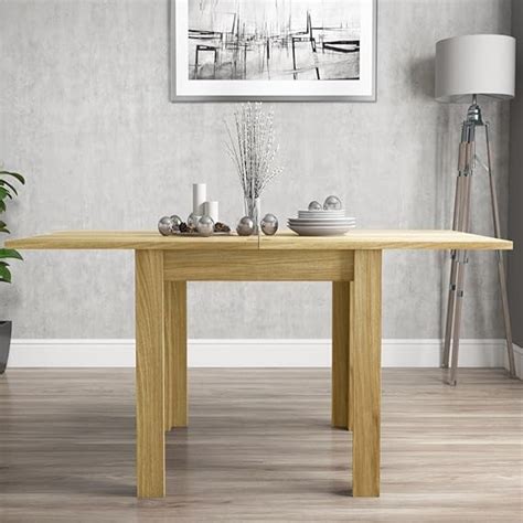 New Town Flip Top Oak 4 Seater Dining Table Uk Kitchen And Home