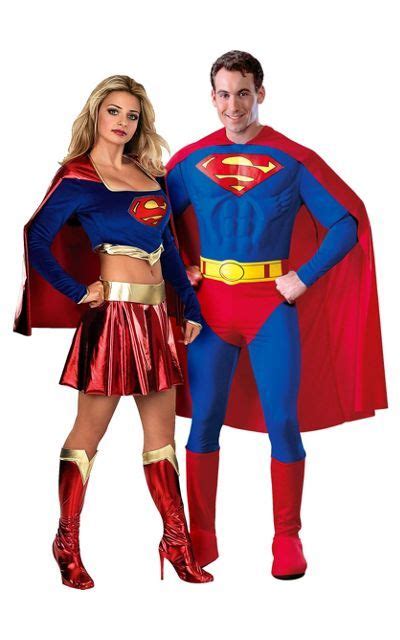 Deluxe Supergirl And Deluxe Superman Couples Costumes