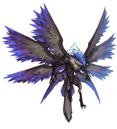 Multi Winged Humanoid Bird Fantasy Creatures Art Mythical Creatures