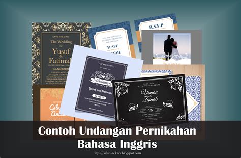 Undangan Desain Unik Contoh Undangan Pernikahan Dalam