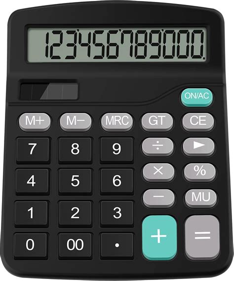 Standard Function Desktop Calculator Black Bigamart