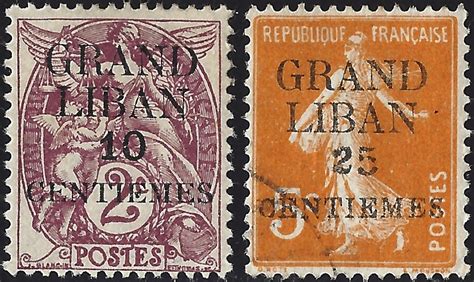 Lebanon Issues Under French Mandate 1924 1927 The Stamp Forum Tsf