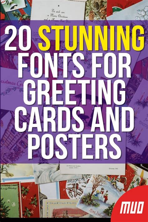 The 20 Best Fonts For Greeting Cards And Posters Whimsical Fonts