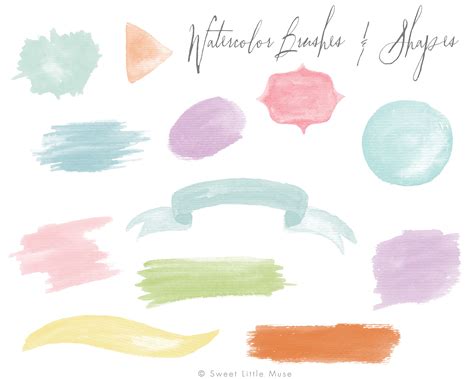 Watercolor Brushes For Photoshop Brushes Creative Market