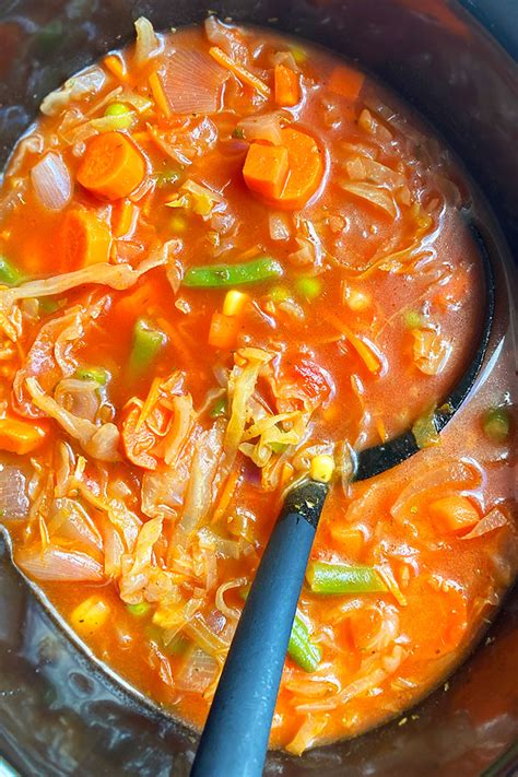 Slow Cooker Cabbage Soup Slow Cooker Foodie