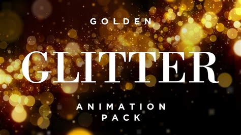 Golden Glitter Background Loops Animation Pack Youtube