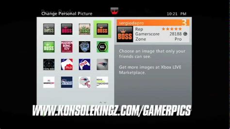 How To Download And Set The Boss Pack Gamerpics On Xbox Live Youtube