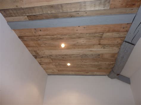 Plafonds, murs, cloisons, enfin tous ce que vous imaginez en bois de palettes | bois de palettes ...