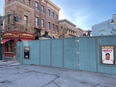 Construction Walls Block Most Of Delancey Street At Universal Studios
