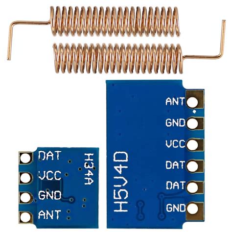 5pcs Rf 433mhz For Transmitter Receiver Module Rf Wireless Link Kit