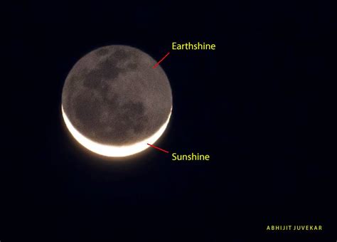 Crescent Moon With Earthshine On Earthsky Todays Image Earthsky