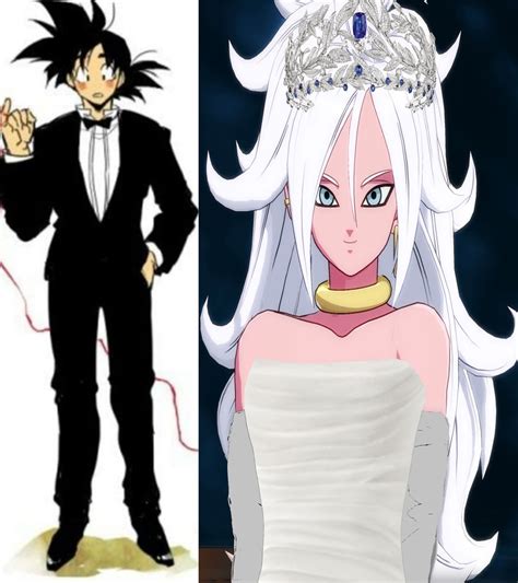Goku And Android 21 Good Wedding By L Dawg211 On Deviantart