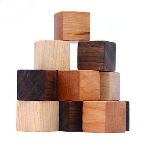 12 Natural Wood Blocks Set This Classic Educational Kids Etsy