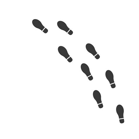 Footprint Trail Vector Art Icons And Graphics For Free Download
