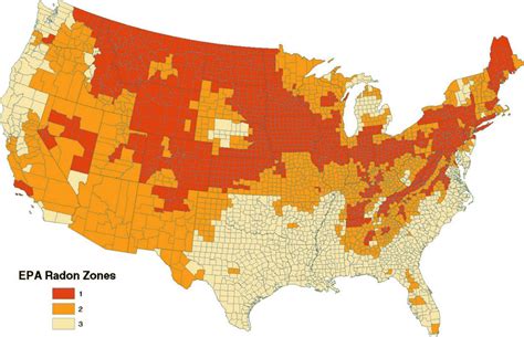 Figure 9 19 U S Epa Map Of Radon Zones Excluding Alaska And Hawaii Zone