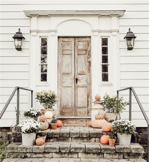 Fall Farmhouse Front Porch Inspiration Diana Marie Home