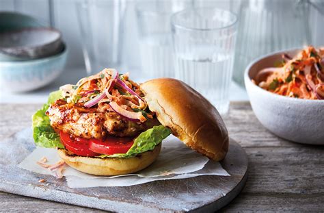 Spicy Chicken Burgers Recipe Healthy Burgers Tesco Real Food